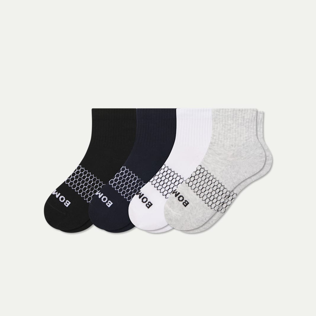 Youth Solids Quarter Sock 4-Pack - Image 3