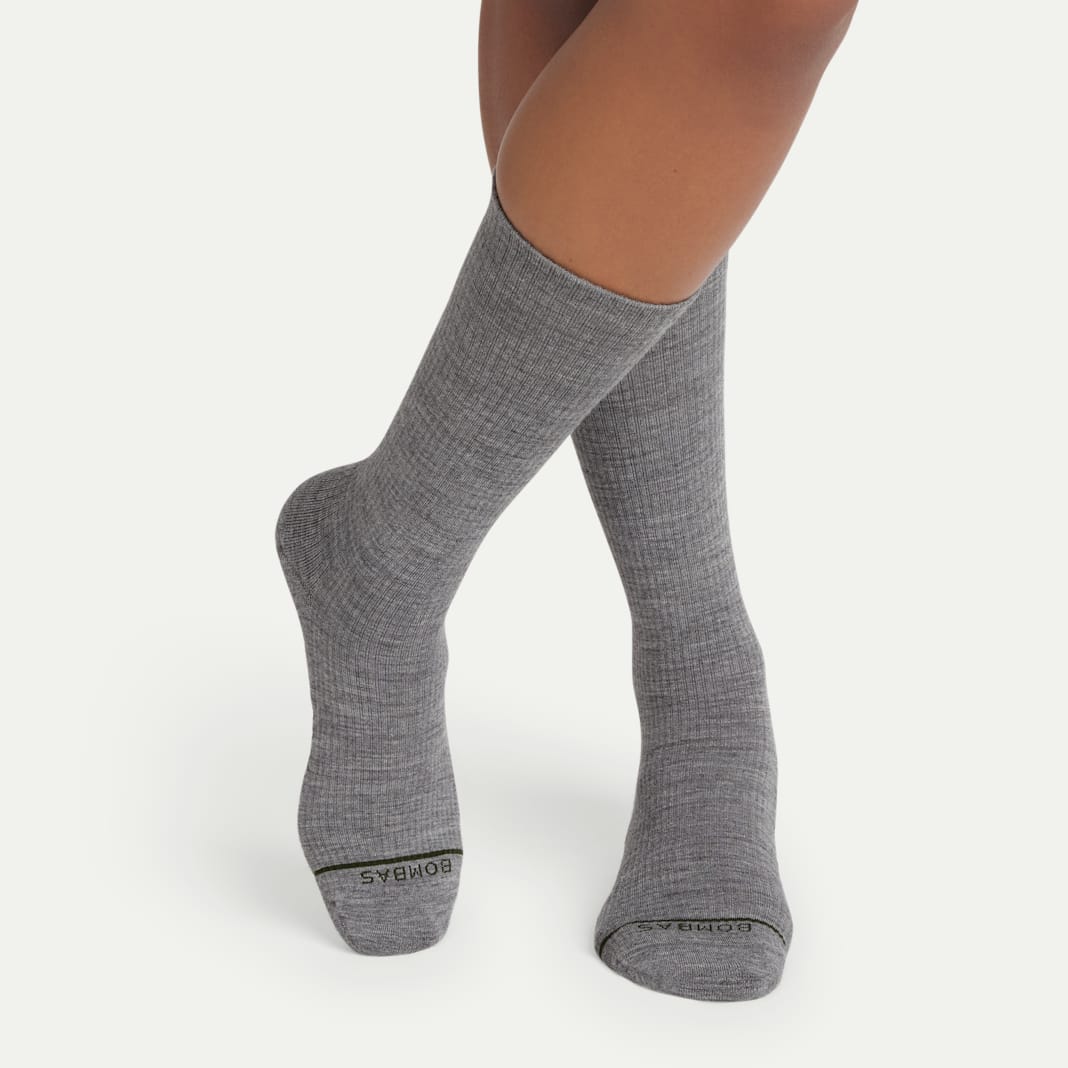 Women's Merino Wool Blend Modern Rib Calf Sock 4-Pack - Image 5