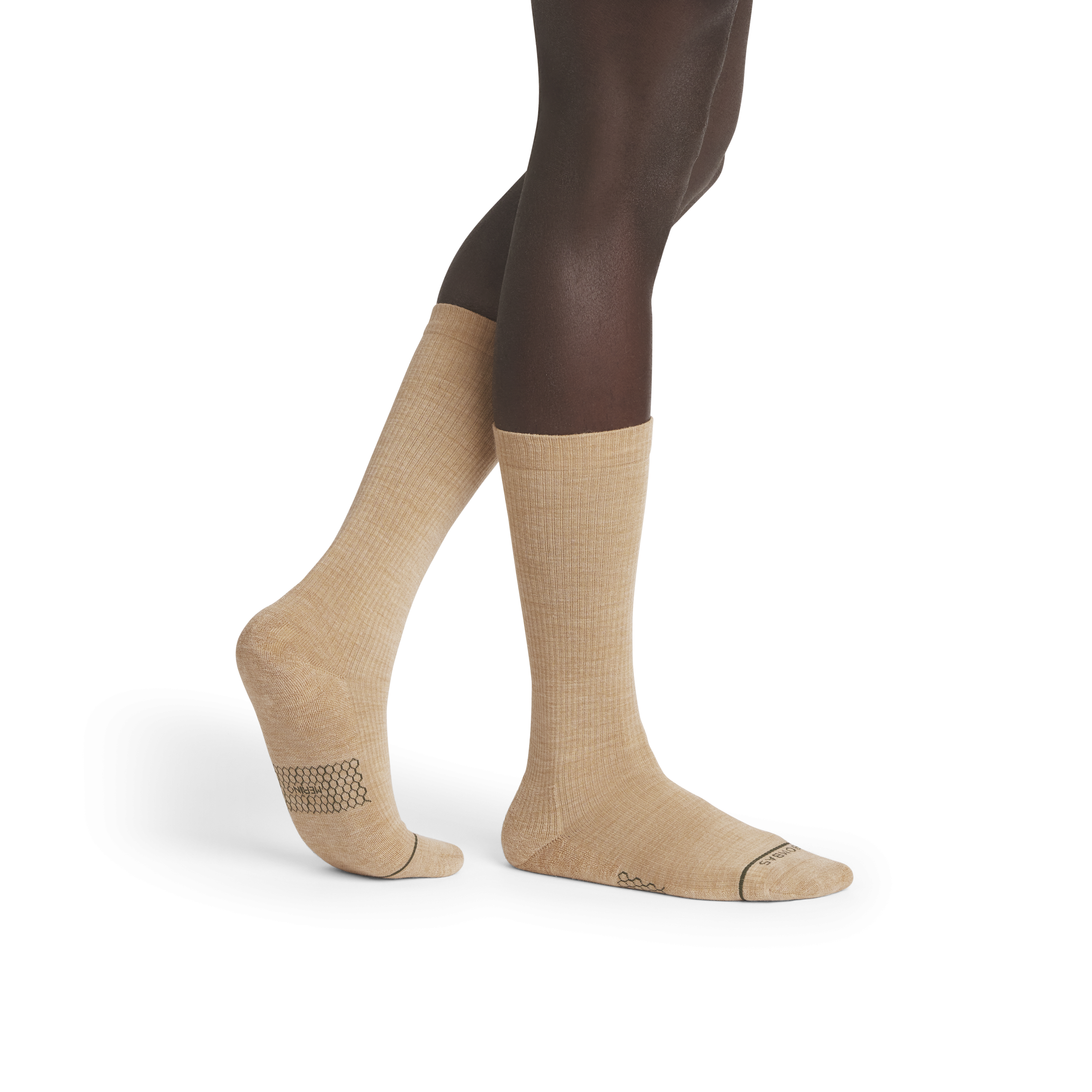 Men's Merino Wool Blend Modern Rib Calf Sock 4-Pack - Image 4