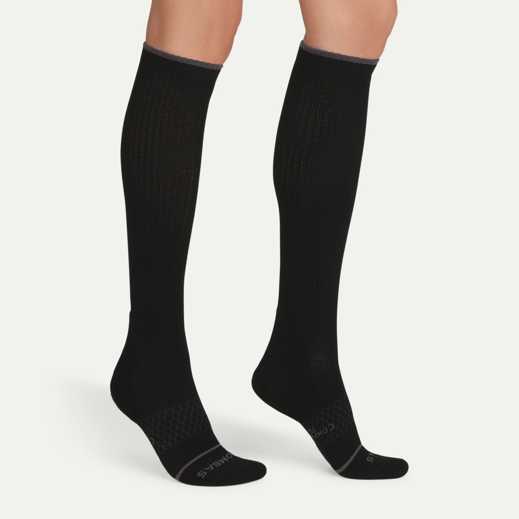 Women's Merino Wool Blend Everyday Compression Knee High Sock 6-Pack (15-20mmHg) - Image 6