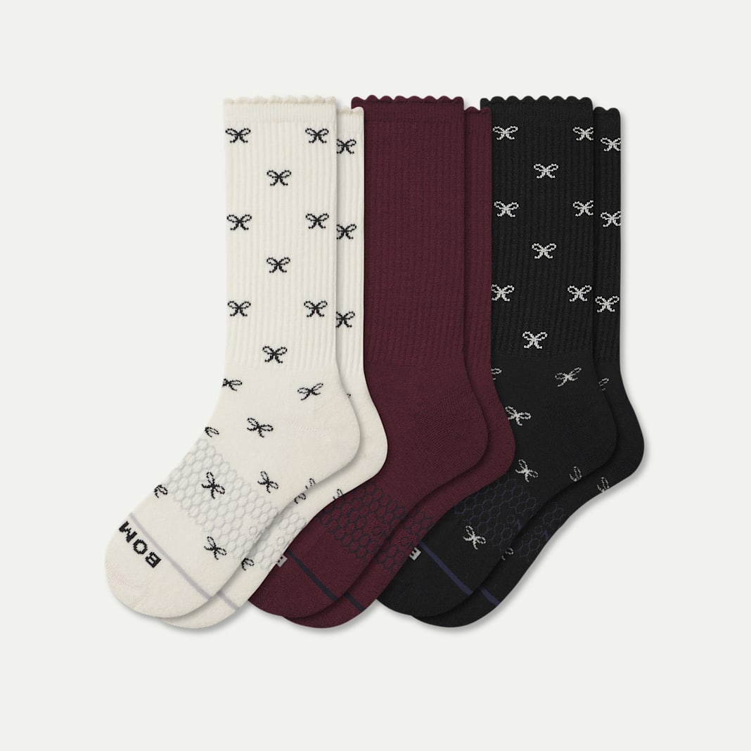 Women's Merino Wool Blend Calf Sock 3-Pack