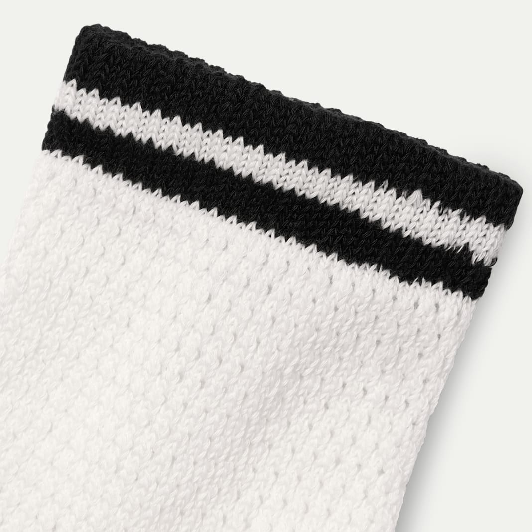 Women's Vintage Stripes Open Knit Quarter Socks - Image 4