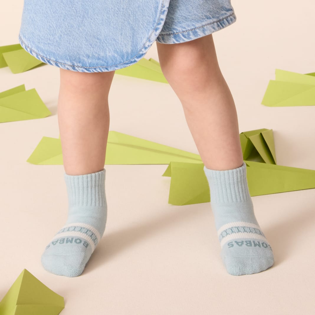 Toddler Solids Gripper Calf Sock 4-Pack - Image 2
