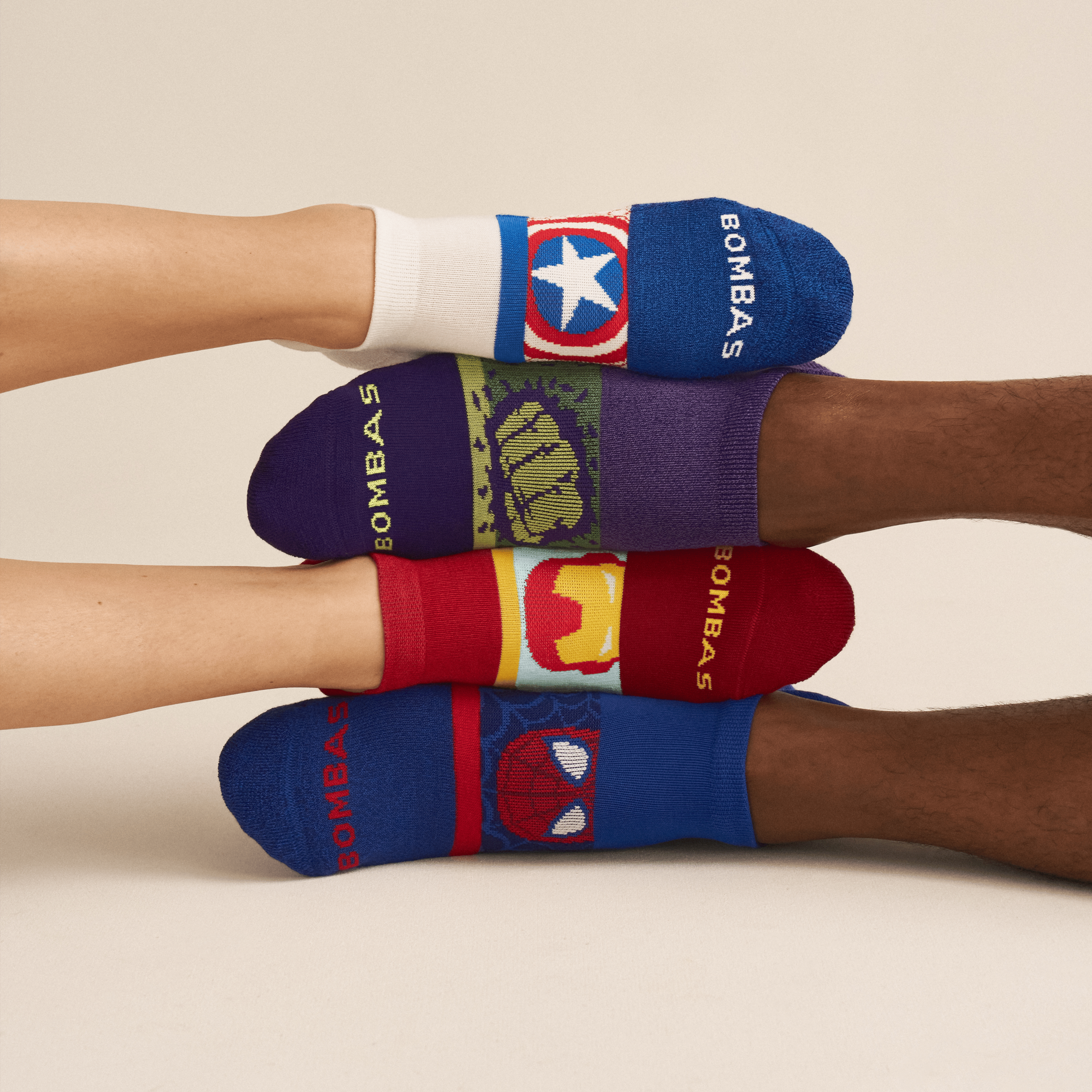 Marvel | Bombas Adult Ankle Sock 4-Pack - Image 2