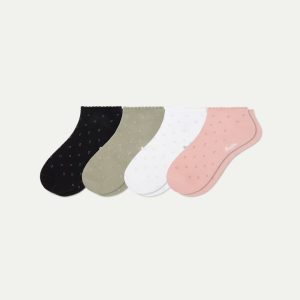 Women’s Scallop Lightweight Ankle Sock 4-Pack
