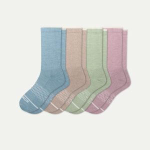 Women's Merino Wool Blend Calf Sock 4-Pack
