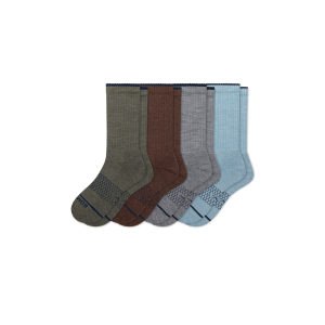 Men's Merino Wool Blend Calf Sock 4-Pack