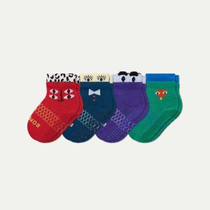 Toddler Eye Spy Gripper Calf Sock 4-Pack