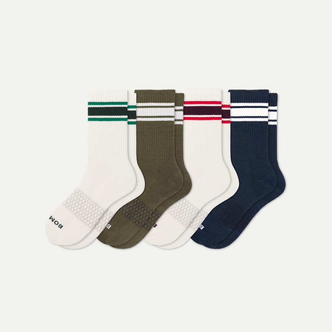 Men's Vintage Stripes Half Calf Sock 4-Pack