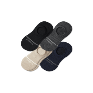 Men's Lightweight Merino Wool Blend No Show Sock 4-Pack