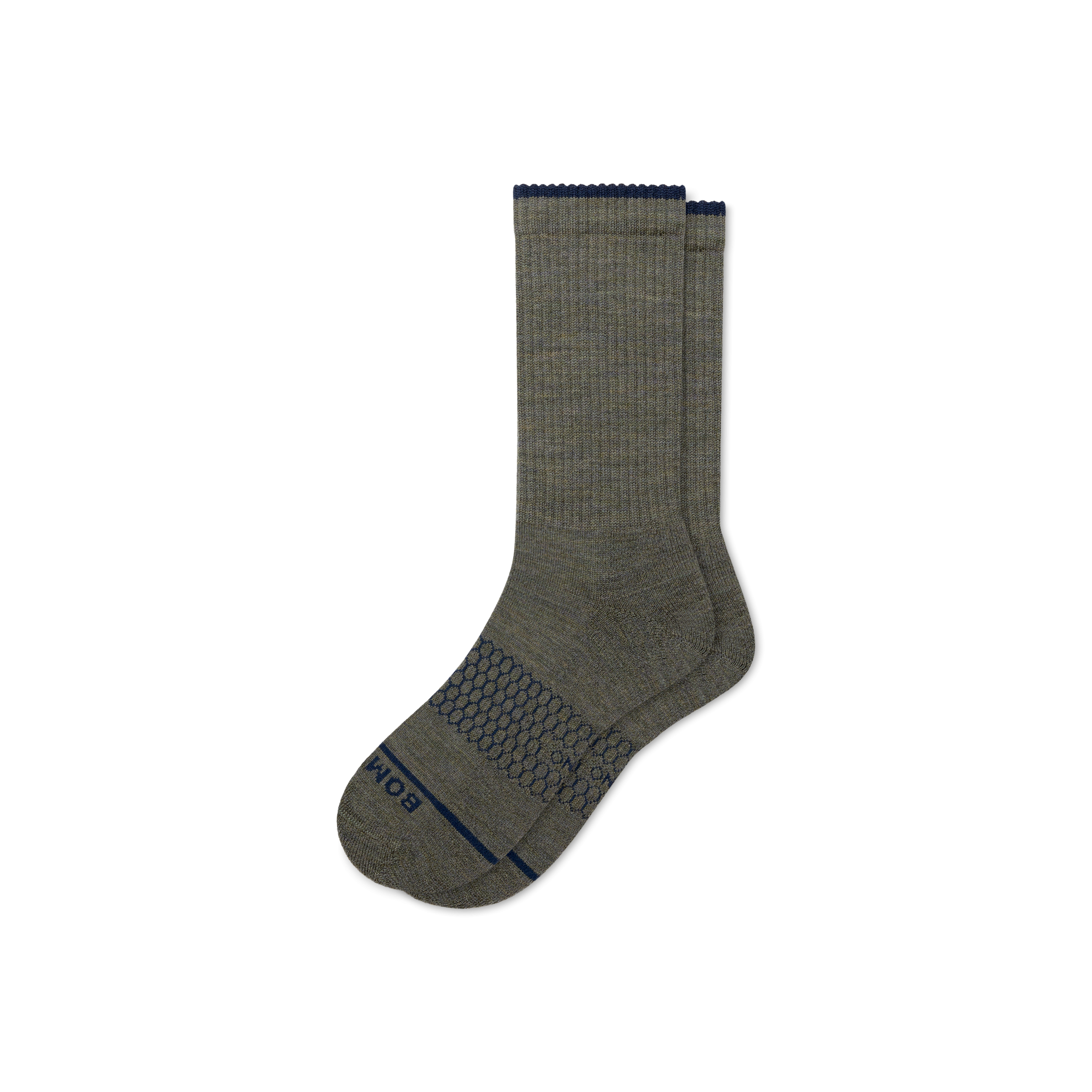Men's Merino Wool Blend Calf Socks - Image 4