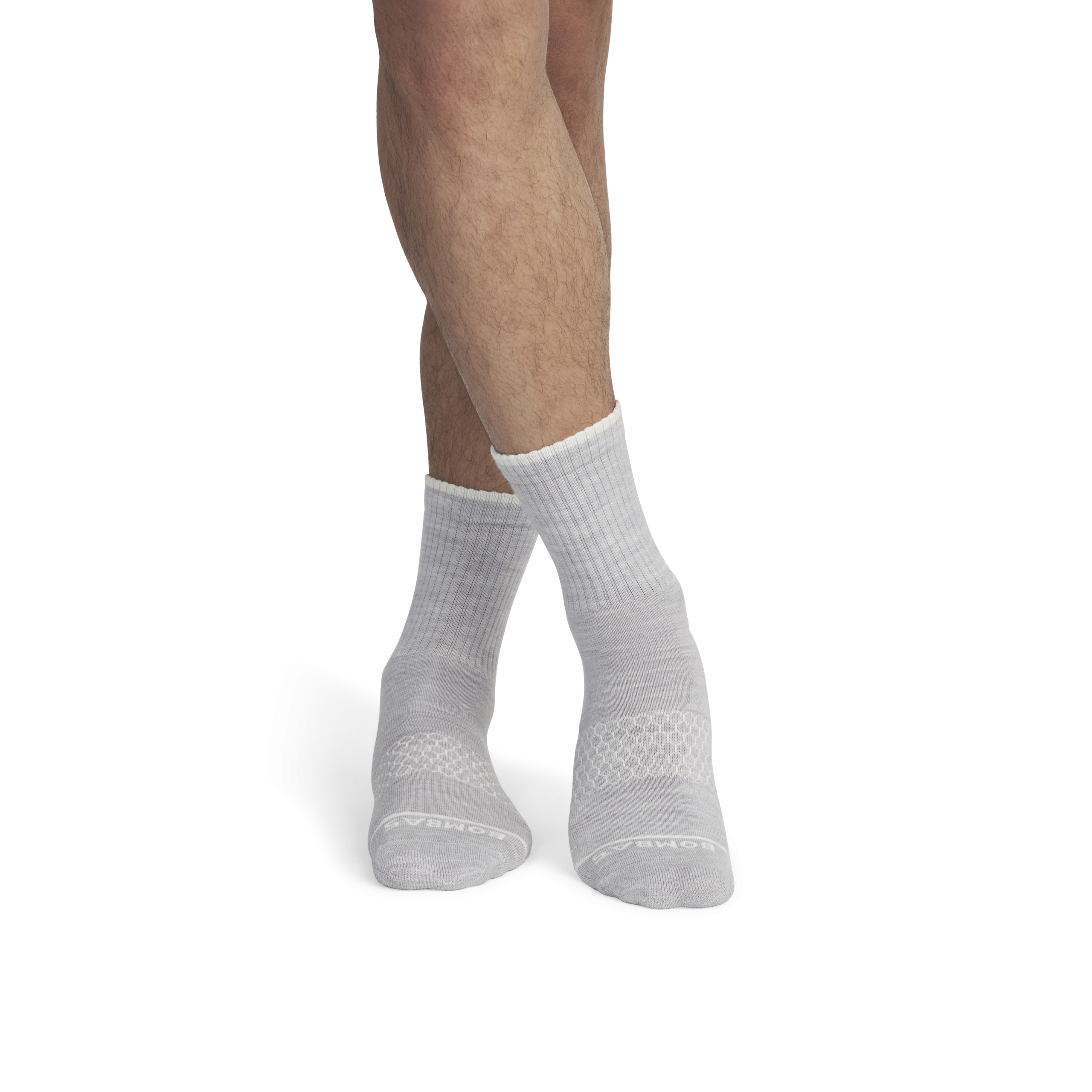 Men's Merino Wool Blend Half Calf Socks - Image 2