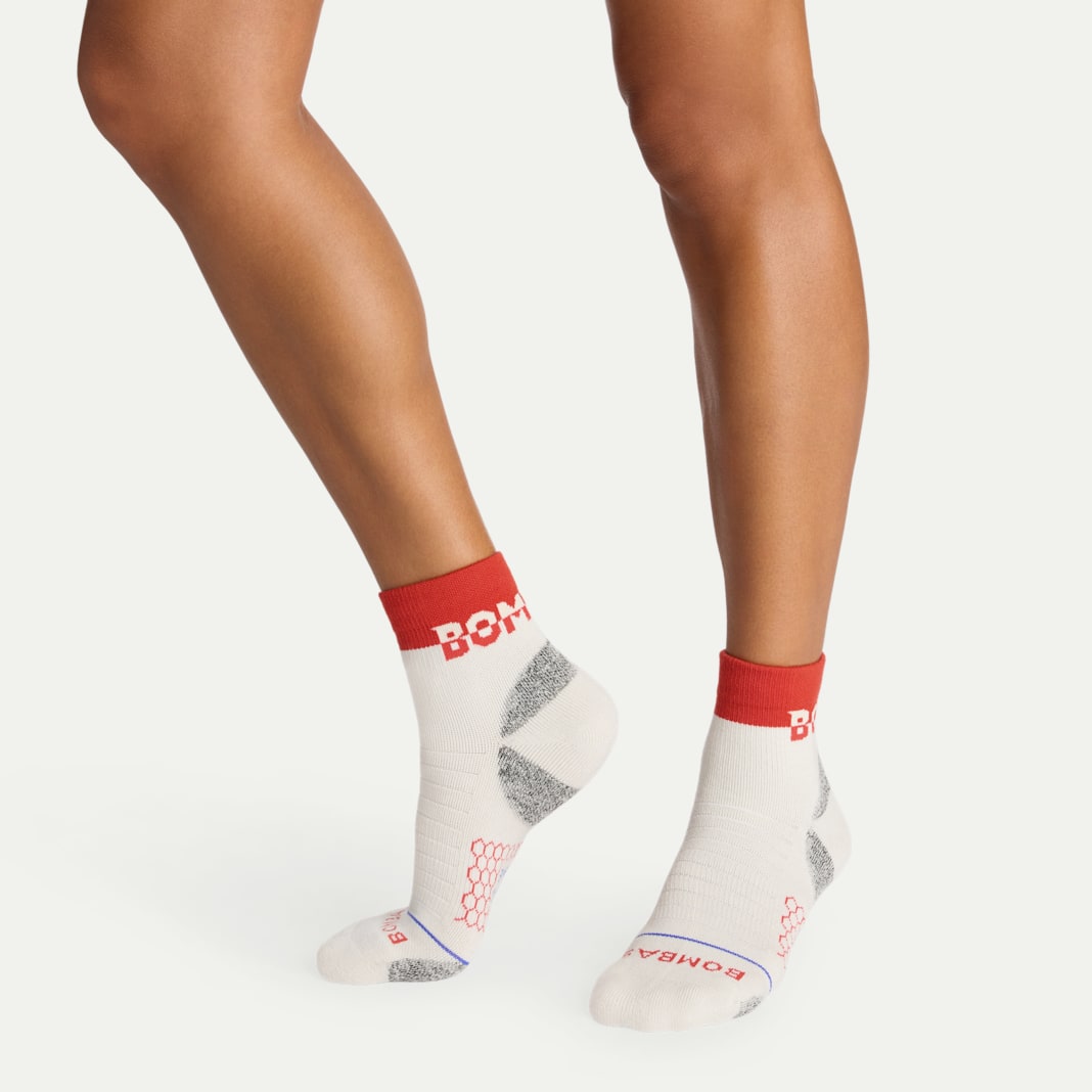 Women's Merino Wool Blend Hiking Quarter Socks - Image 2
