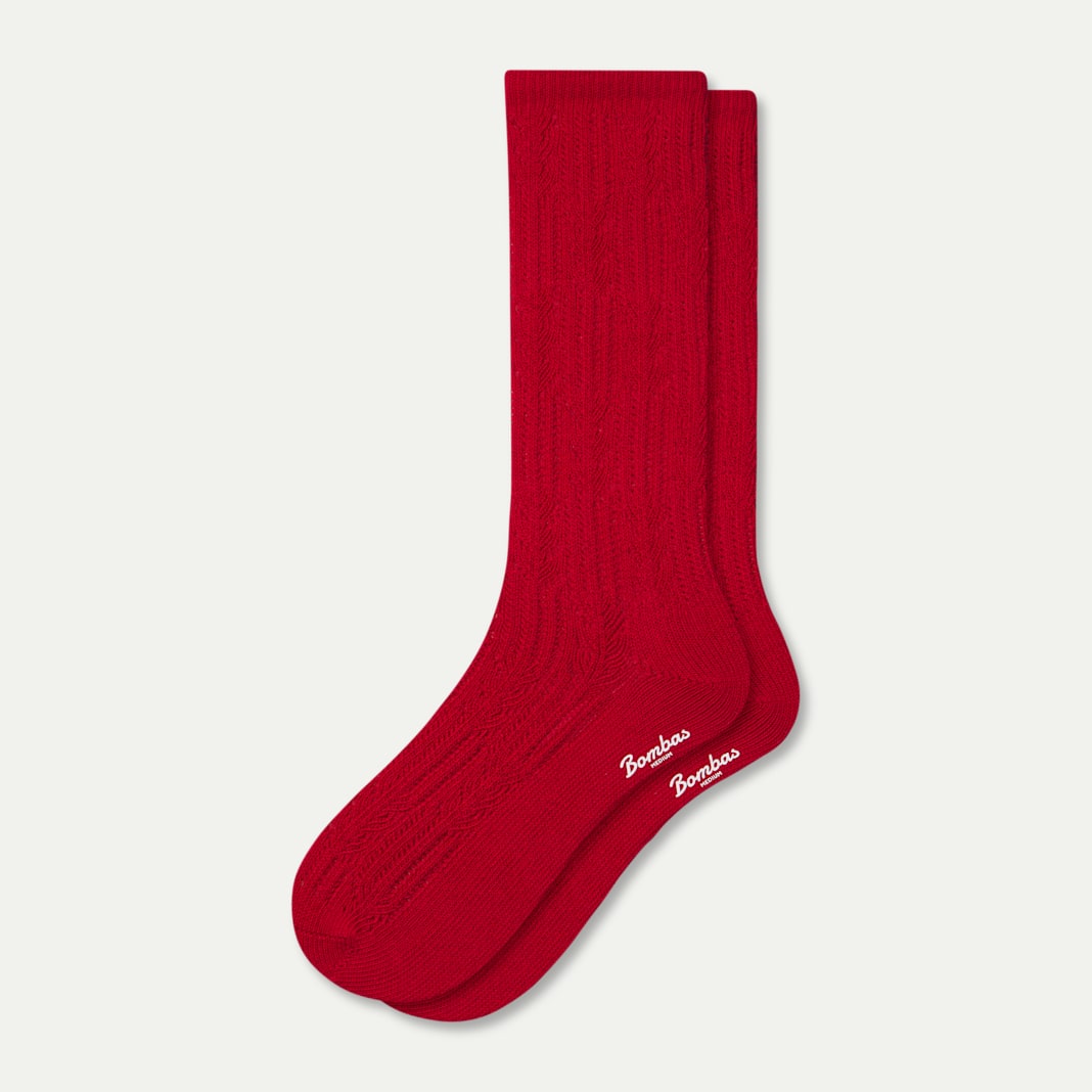 Women's Pointelle Calf Socks - Image 4