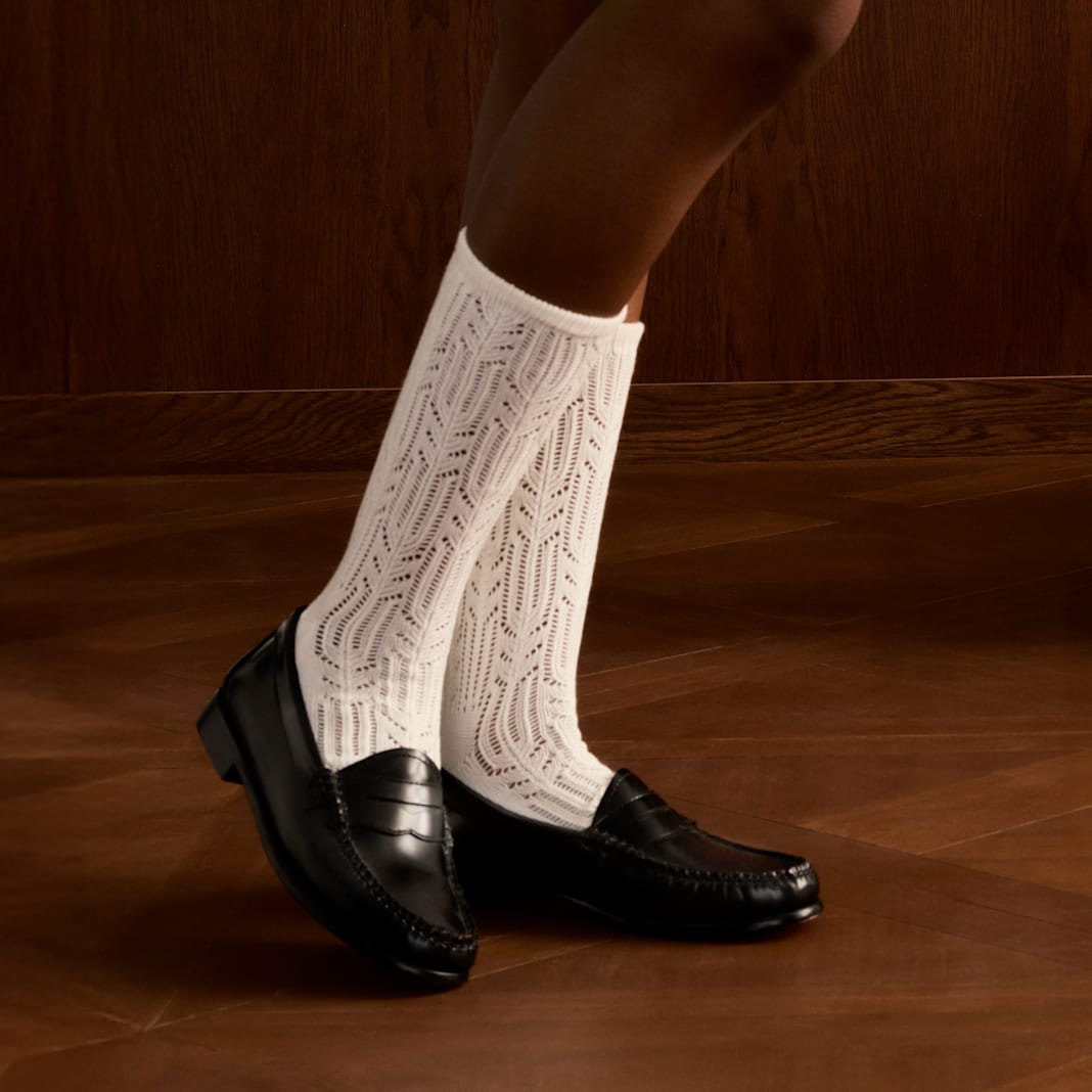 Women's Pointelle Calf Socks - Image 2