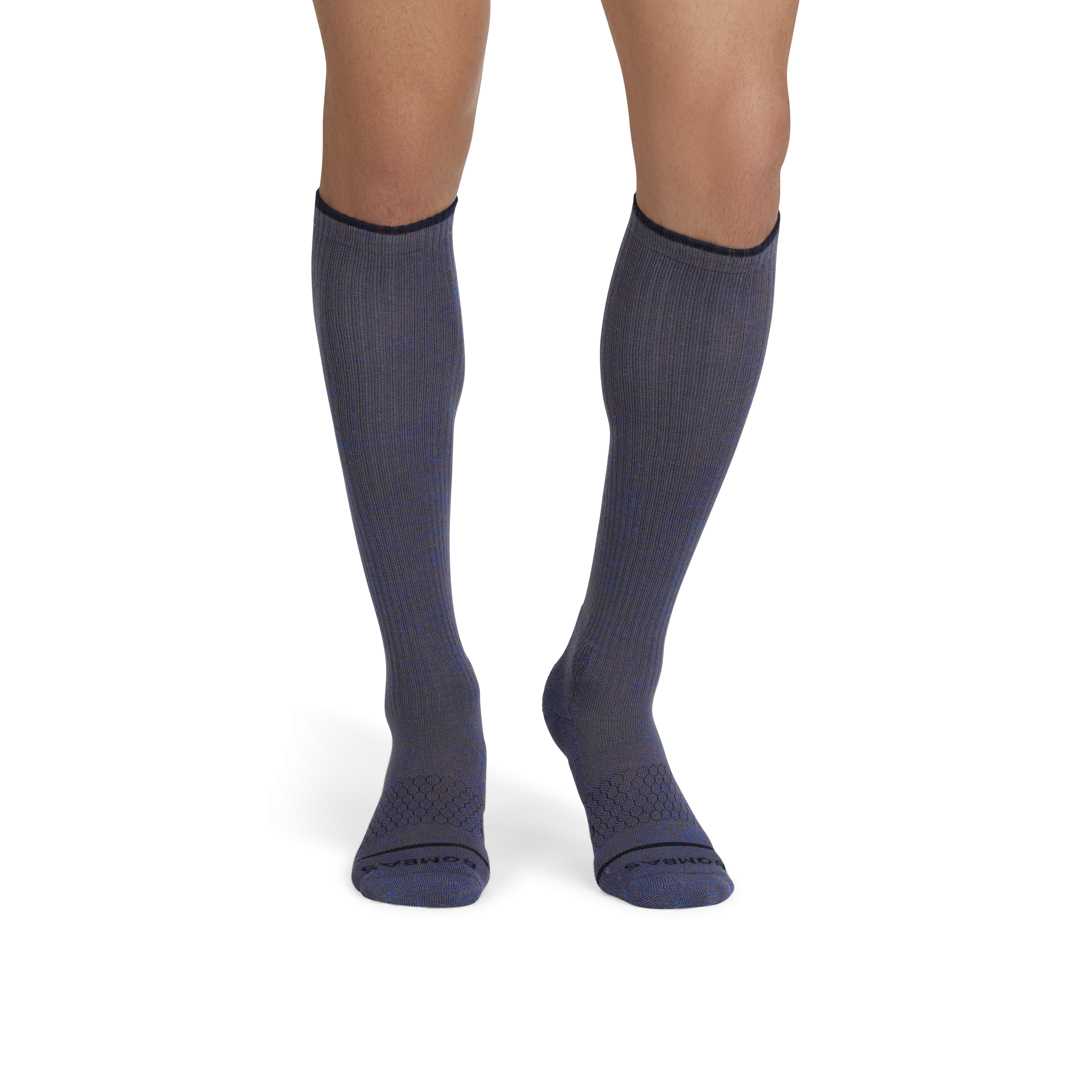 Men's Merino Wool Blend Everyday Compression Knee High Socks 3-Pack (15-20mmHg) - Image 5
