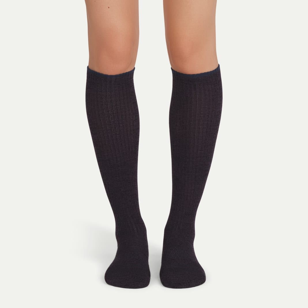Women's Merino Wool Blend Everyday Compression Knee High Sock 6-Pack (15-20mmHg) - Image 4