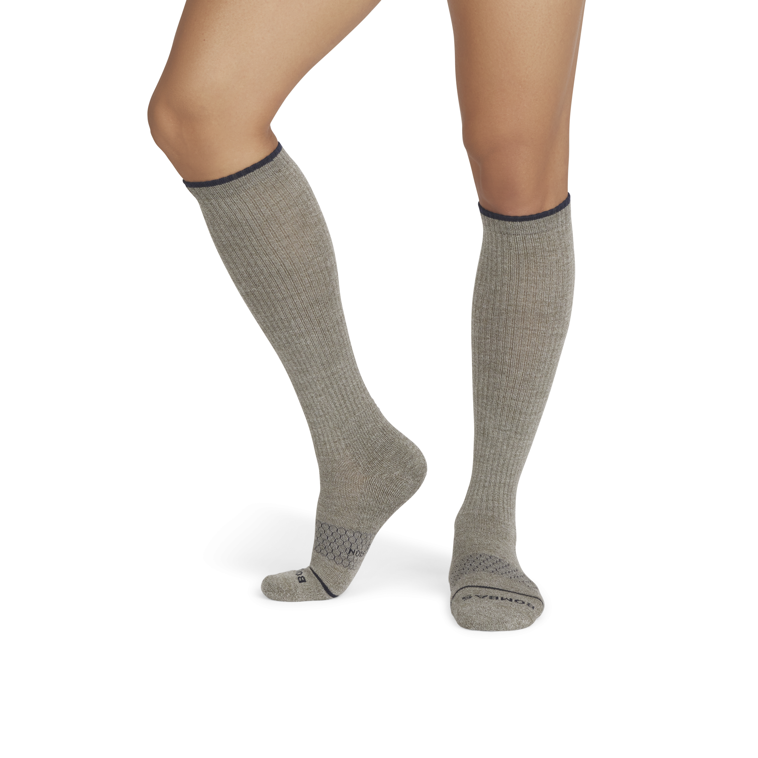Men's Merino Wool Blend Everyday Compression Knee High Socks 3-Pack (15-20mmHg) - Image 4
