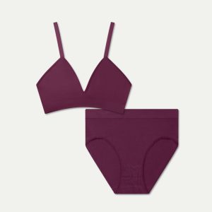 Women's Seamless Triangle Bralette + High Rise Brief Pack