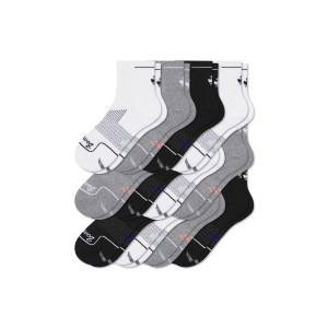 Men's Run Quarter Sock 12-Pack
