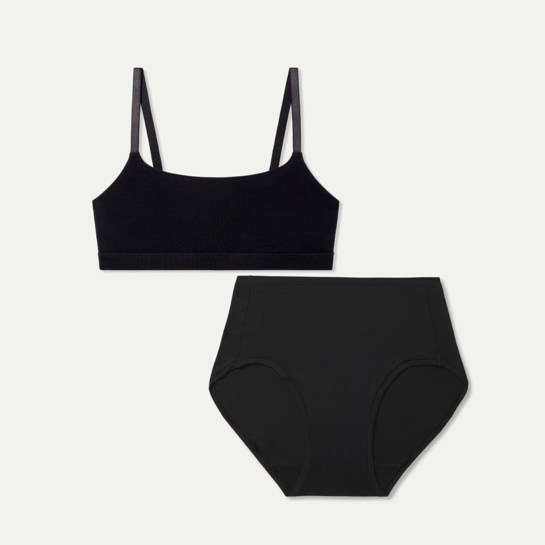 Women’s Super Soft Scoop Bralette + High Rise Brief Pack - Image 6