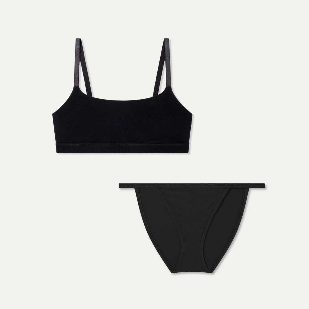 Women’s Super Soft Scoop Bralette + String Bikini Pack