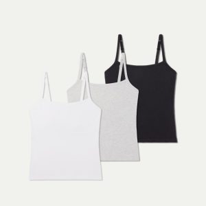 Women's Built-In Bra Seamless Cami 3-Pack