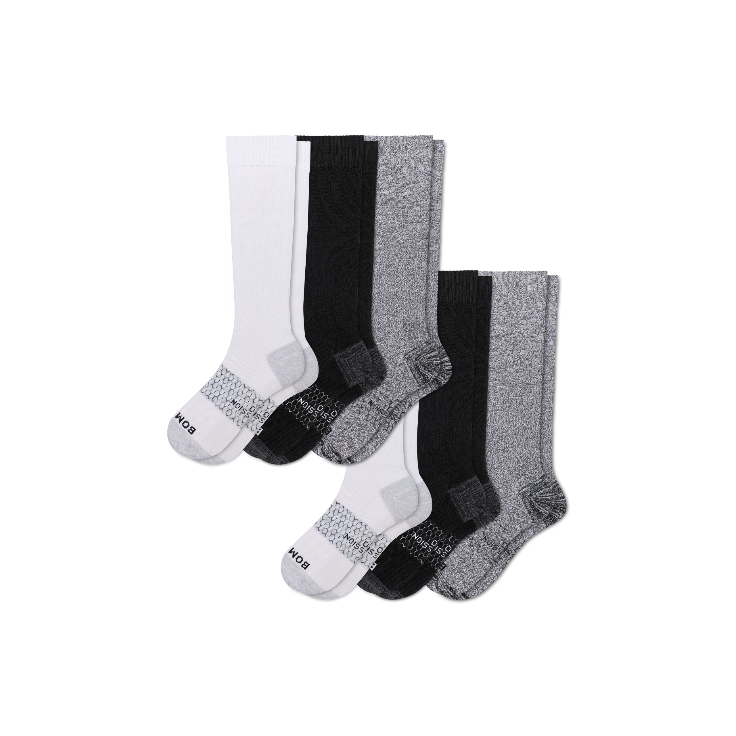 Men's Medical Grade Compression Knee High Sock 6-Pack (20-30mmHg) - Image 6