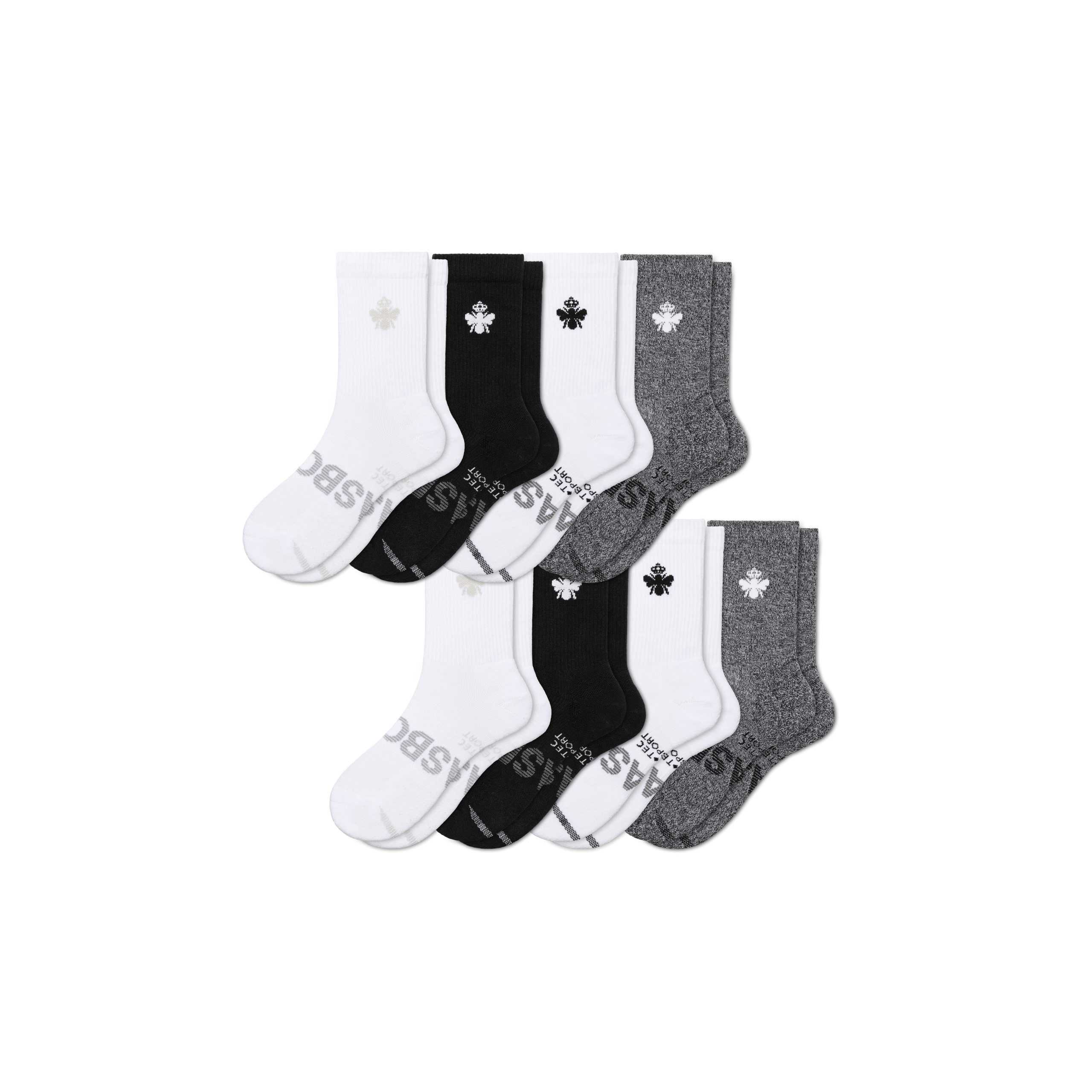 Men's All Sport Half Calf Sock 8-Pack