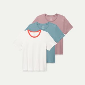 Women's Pima Cotton Crew Neck T-Shirt 3-Pack