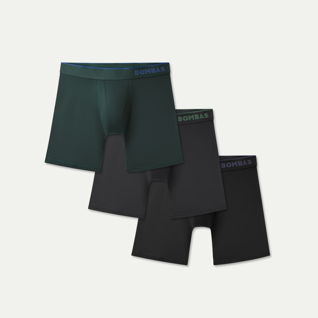 Men's Sport Flyless Boxer Brief 6" 3-Pack