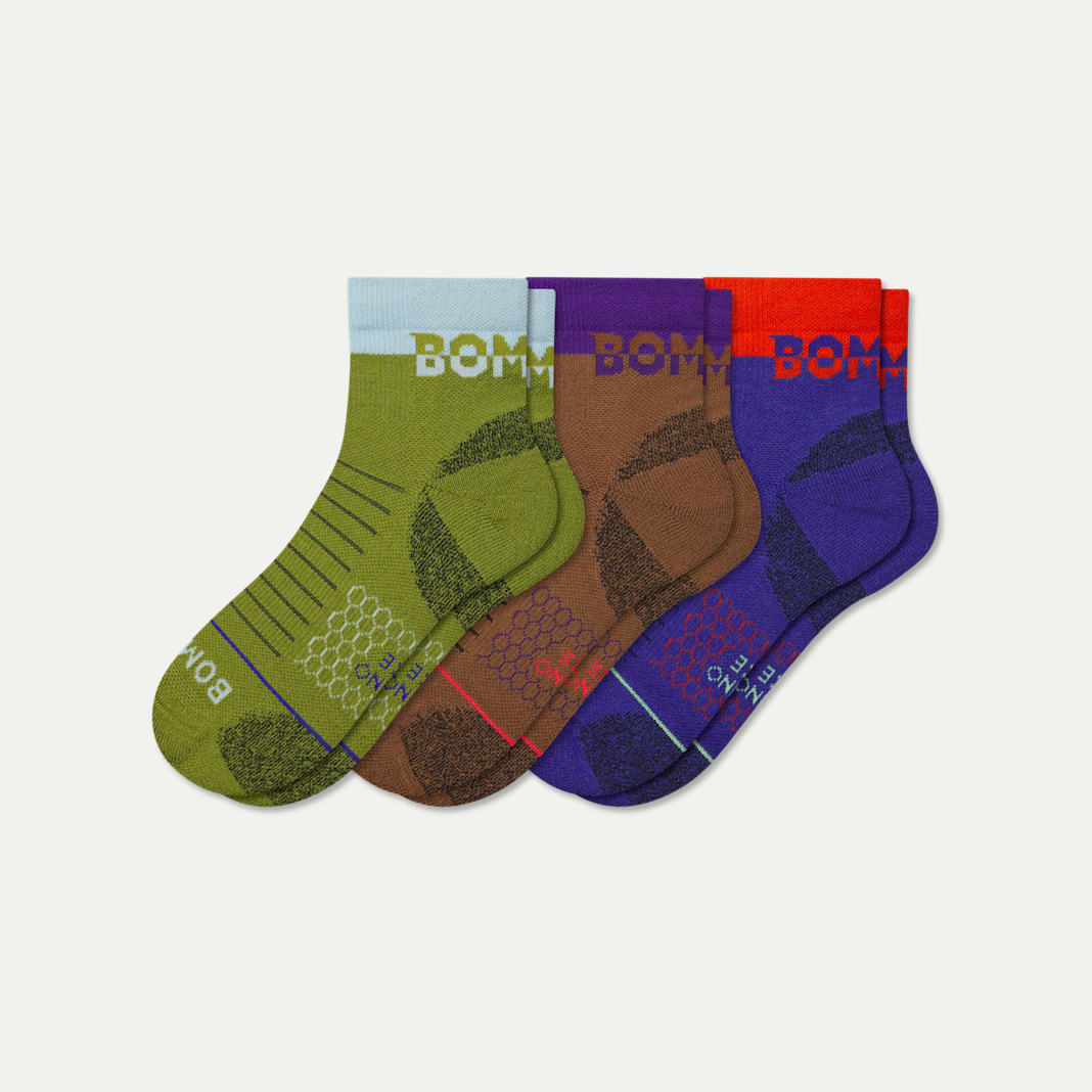 Women's Merino Wool Blend Hiking Quarter Sock 3-Pack - Image 5