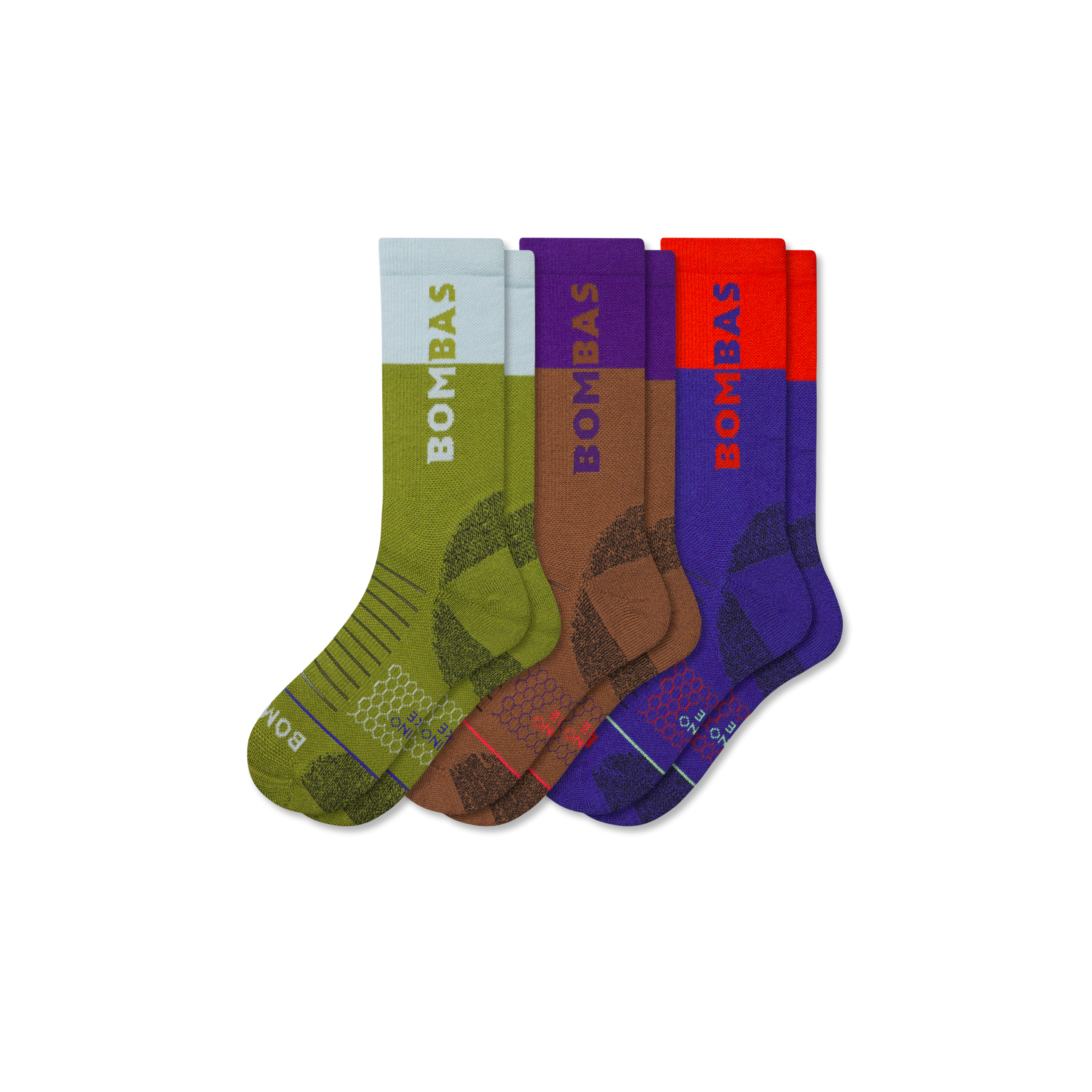 Men's Merino Wool Blend Hiking Calf Sock 3-Pack - Image 6