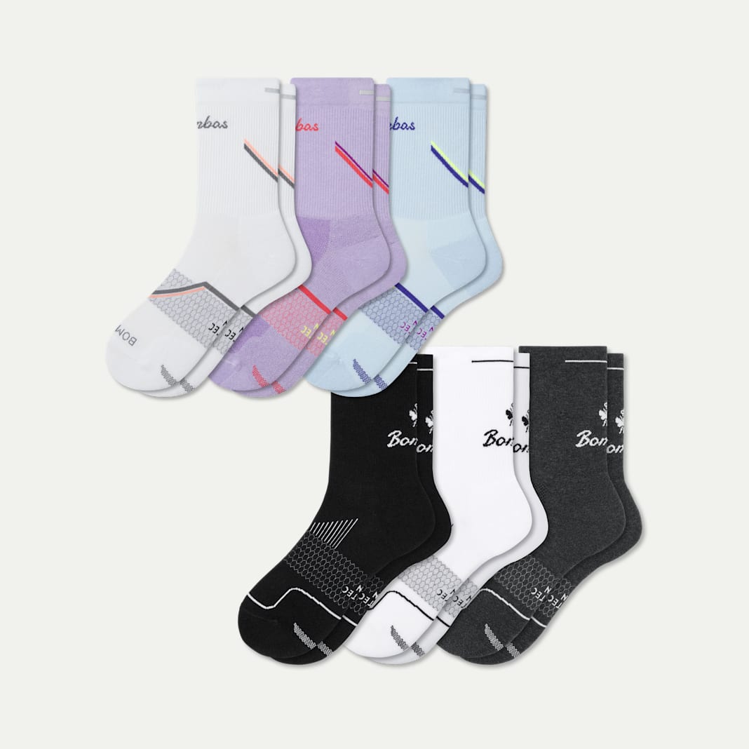 Women's Run Half Calf Sock 6-Pack