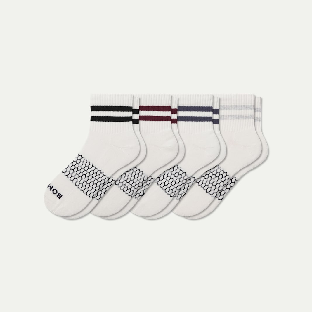 Men's Vintage Stripes Quarter Sock 4-Pack