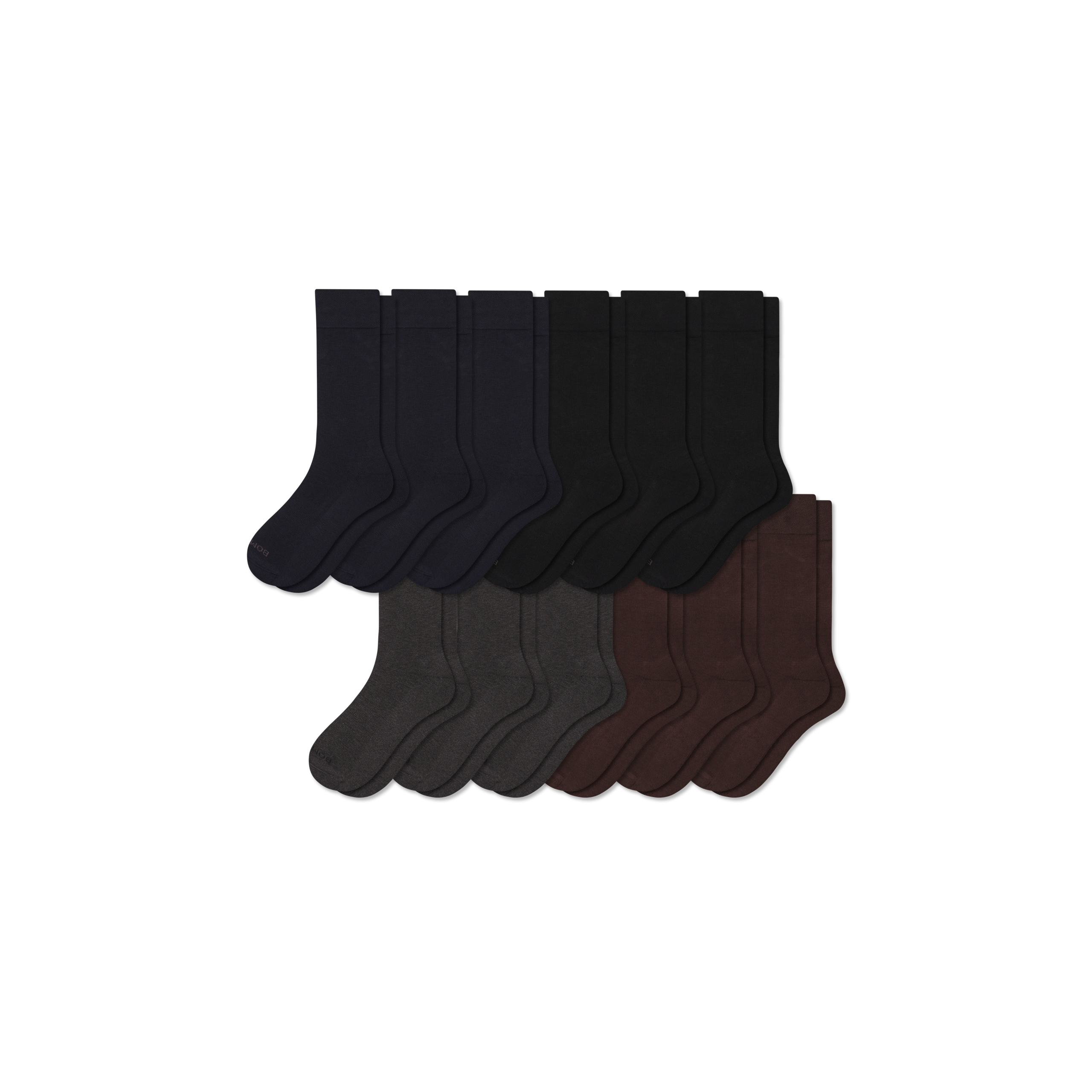 Men's Dress Calf Sock 12-Pack