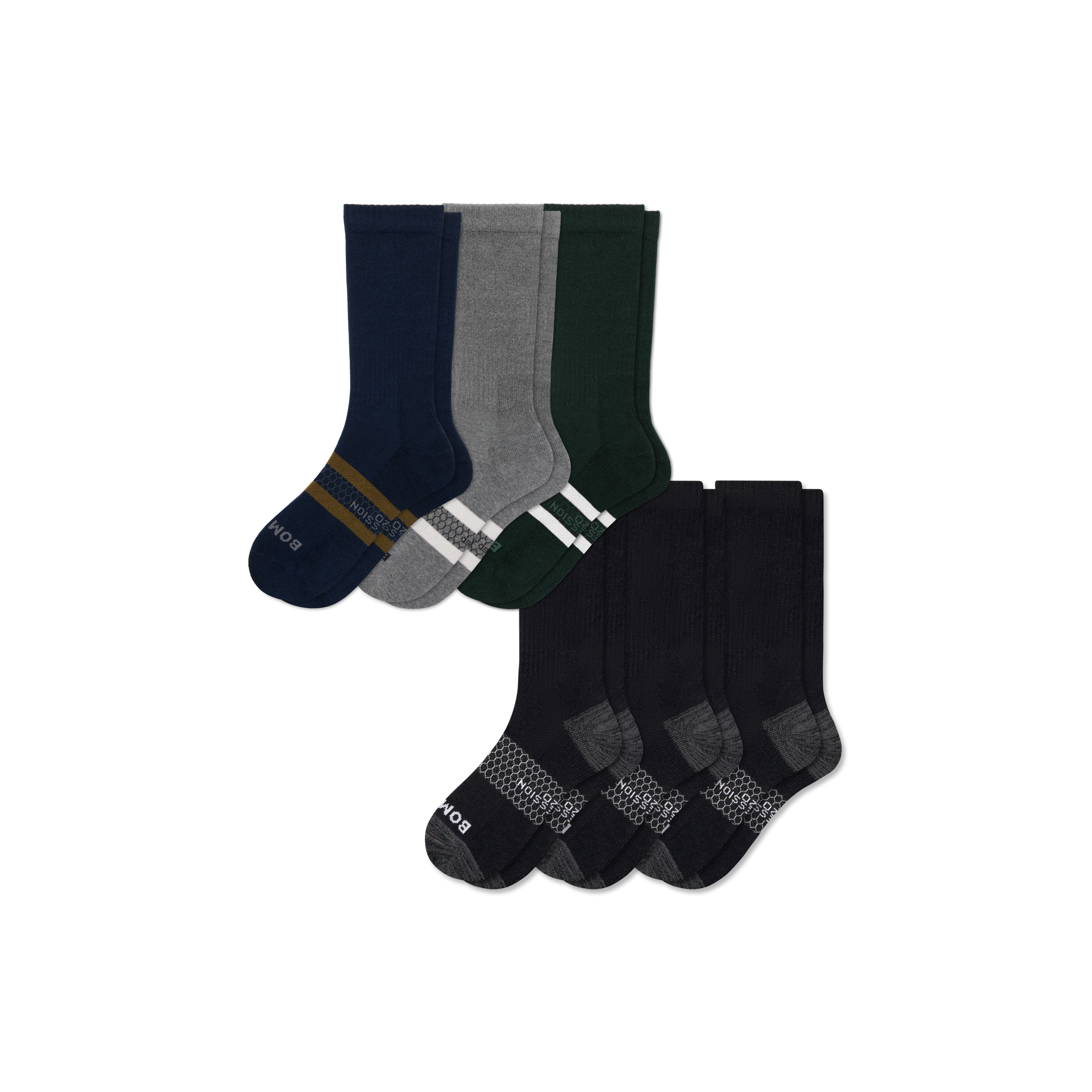 Men’s Everyday Compression Calf Sock 6-Pack (15-20mmHg)