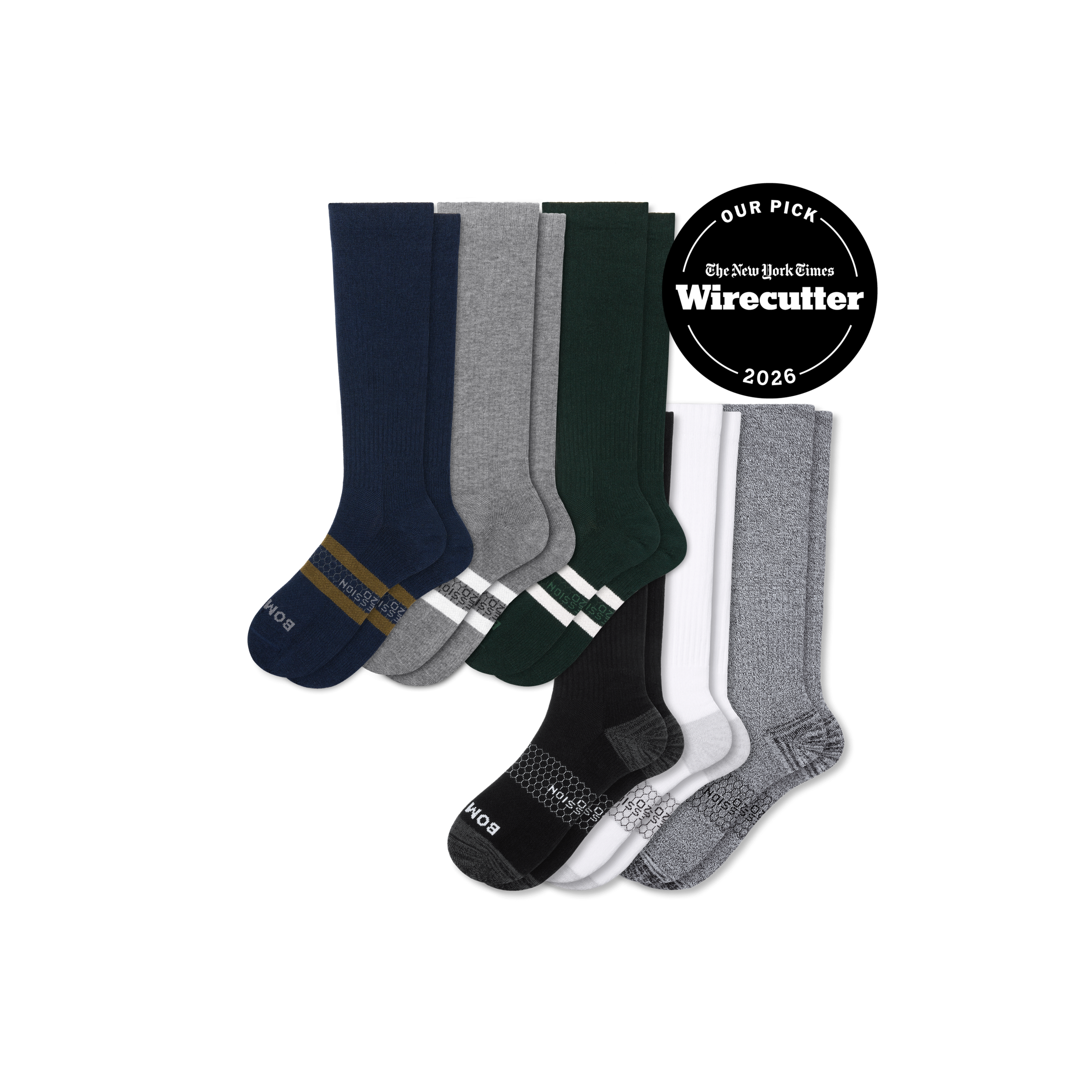 Men's Everyday Compression Knee High Sock 6-Pack (15-20mmHg) - Image 5