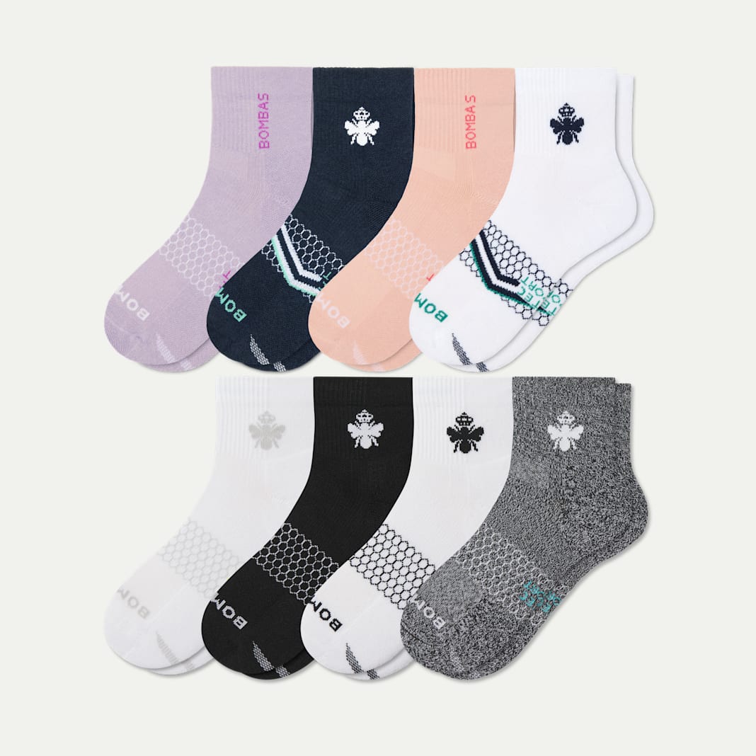 Women's All Sport Quarter Sock 8-Pack - Image 6