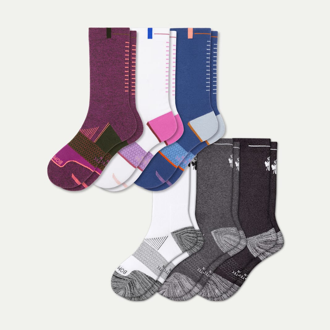 Women's Run Calf Sock 6-Pack - Image 5