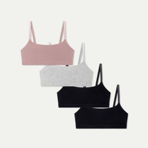 Women's Super Soft Scoop Bralette 4-Pack