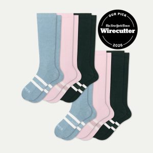 Women's Everyday Compression Knee High Sock 6-Pack (15-20mmHg)