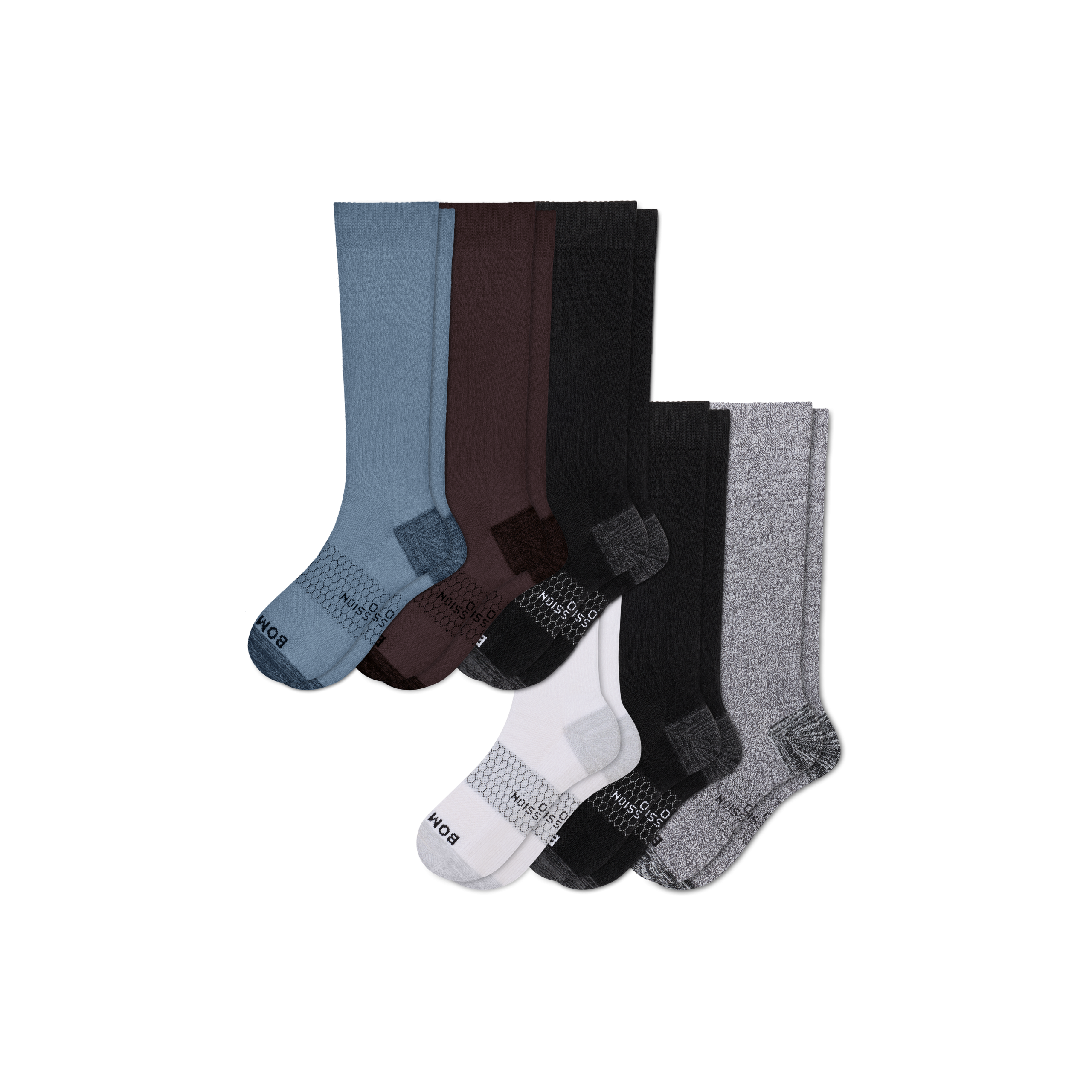 Men's Medical Grade Compression Knee High Sock 6-Pack (20-30mmHg) - Image 5