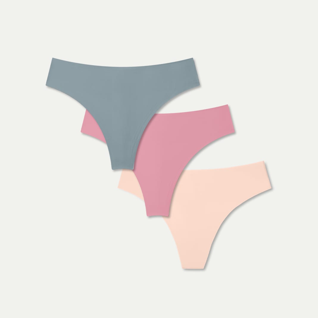 Women's No Show Thong 3-Pack - Image 5